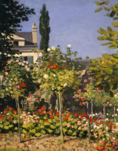 Garden in Bloom by Claude Monet